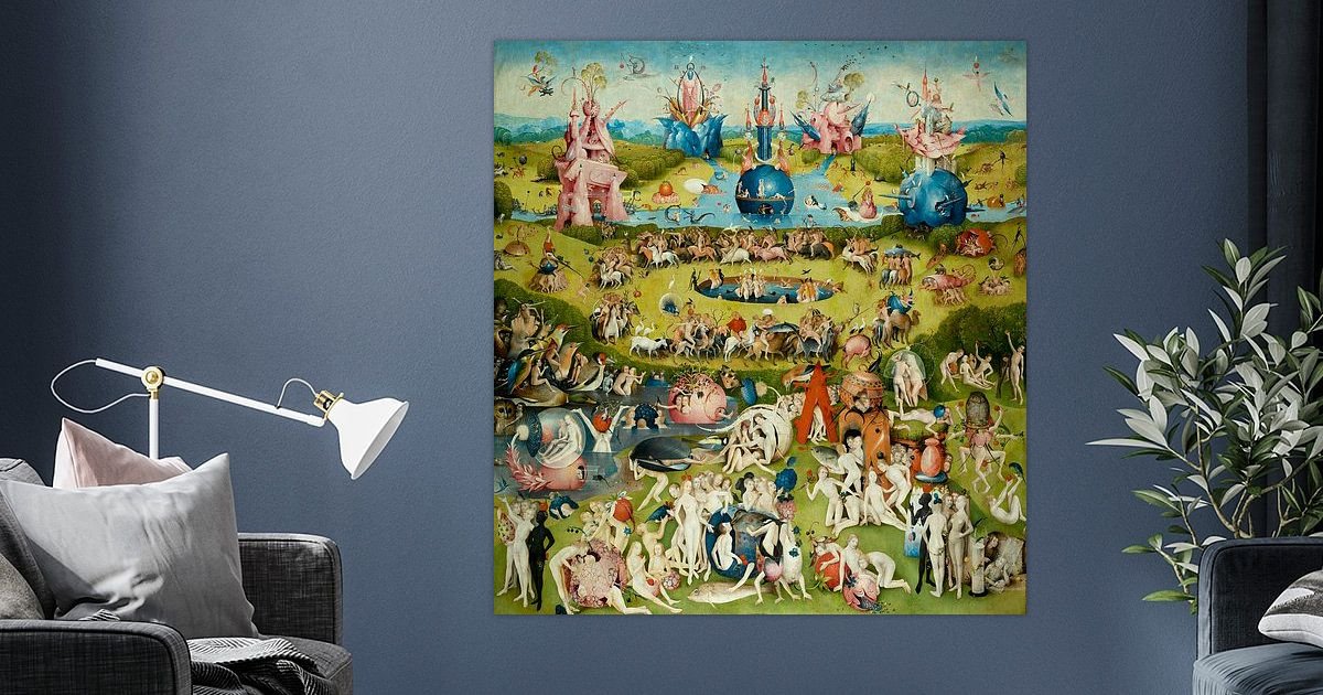 Der Garten der Lüste, Hieronymus Bosch ArtFrame, Leinwand, Poster und